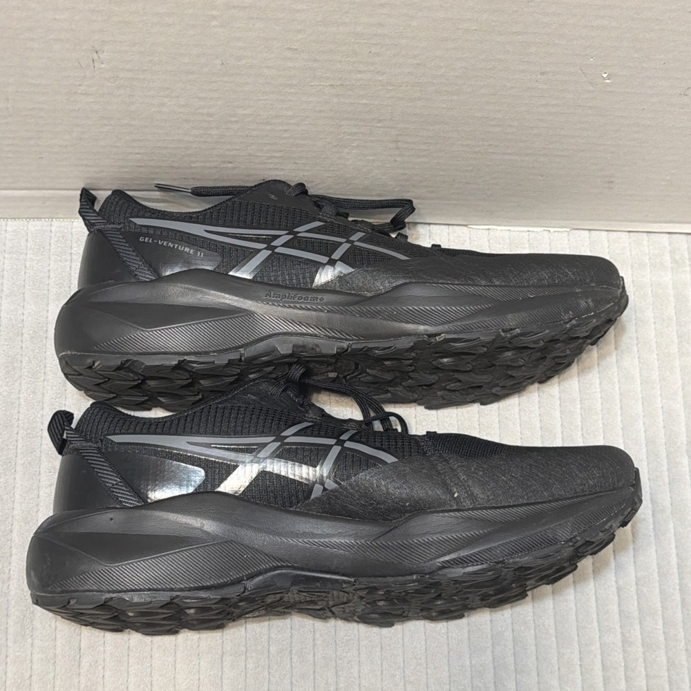 Asics Men's Gel Venture 11 Lightweight Trail Running Shoes Black Size 11.5 - Picture 8 of 10